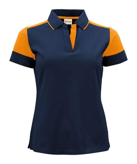 Prime Polo Dames Marine/neonoranje