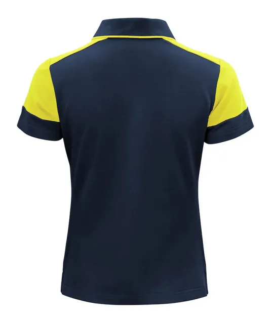 Prime Polo Dames Marine/neongeel