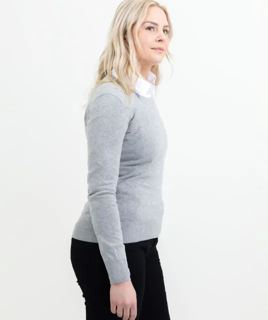 Ashland U Gebreide Sweater Dames Grijs mélée
