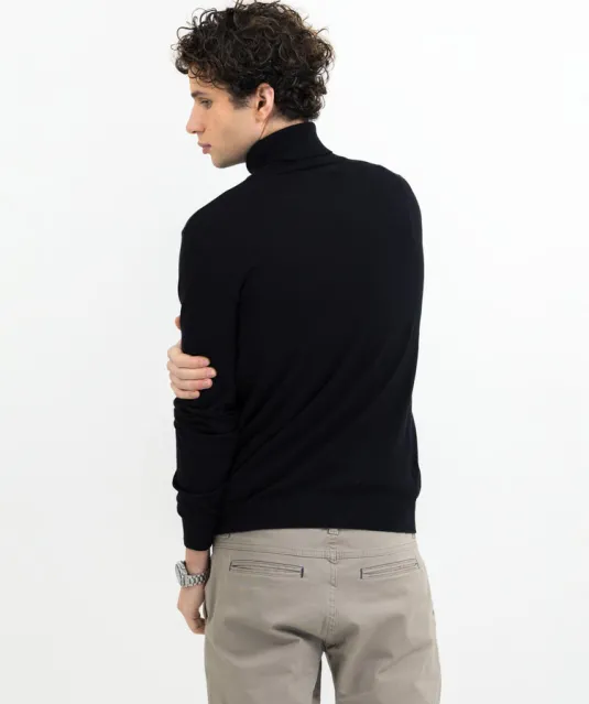 Ashland Turtle Gebreide Sweater Heren Zwart