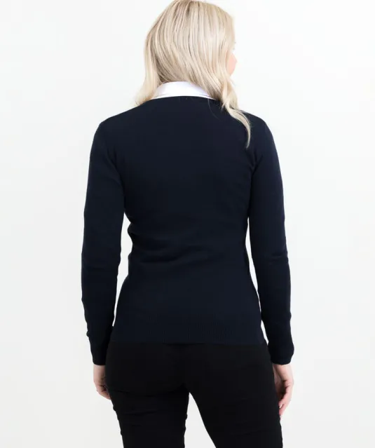 Ashland V  Gebreide Sweater Dames Zwart