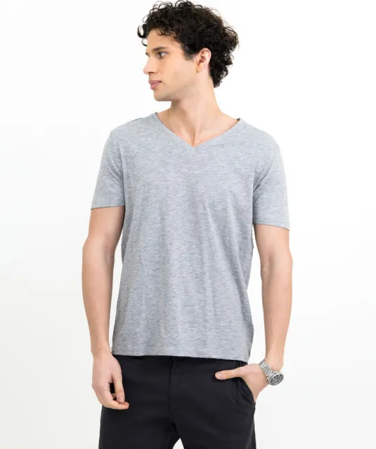Whailford T-Shirt Heren Grijs mélée