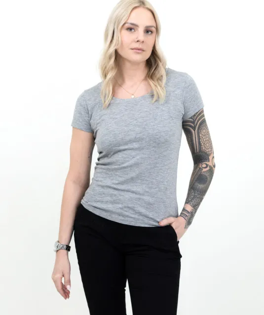 Twoville T-Shirt Dames Grijs mélée