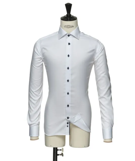 Red Bow 20  Hemd Slim Fit Heren Wit/marine