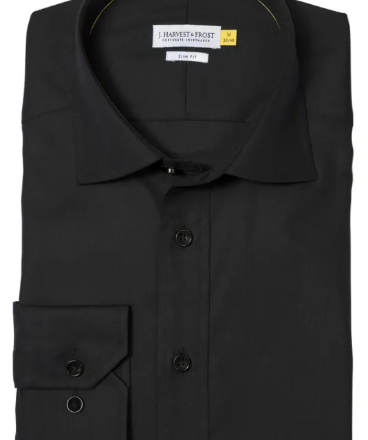 Yellow Bow 50  Hemd Slim Fit Heren Zwart