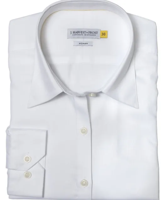 Yellow Bow 50  Hemd Dames Wit