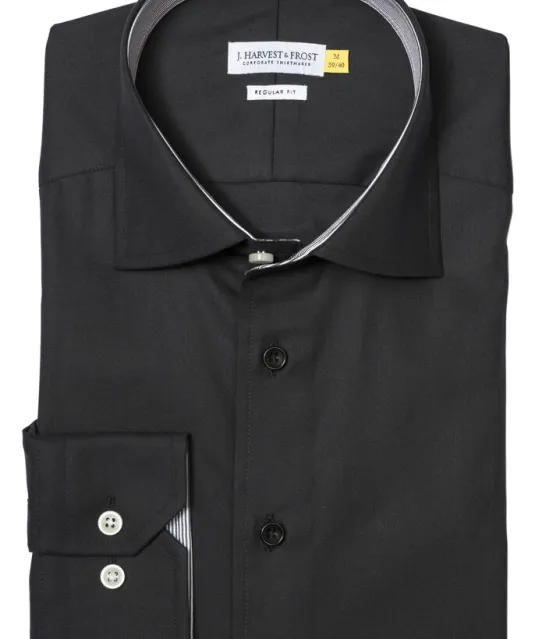 Yellow Bow 51  Hemd Regular Fit Heren Zwart