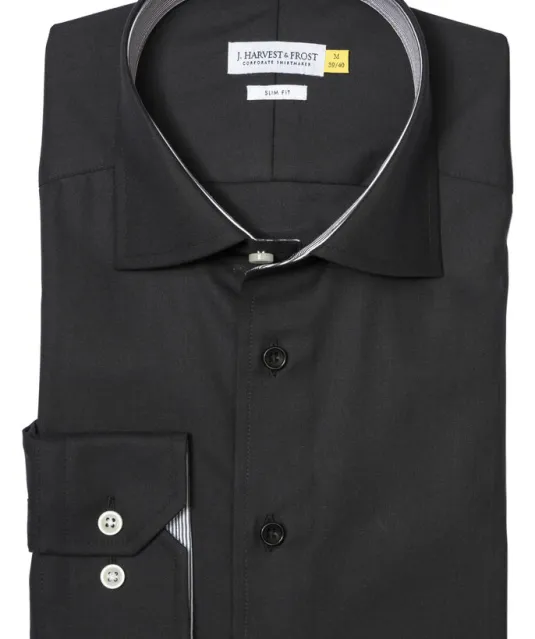 Yellow Bow 51  Hemd Slim Fit Heren Zwart