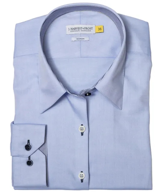 Yellow Bow 51  Hemd Dames Hemelsblauw/marine