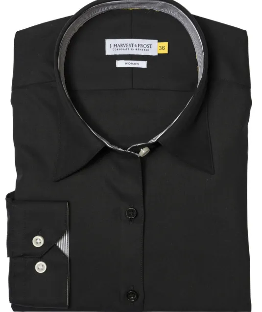 Yellow Bow 51  Hemd Dames Zwart