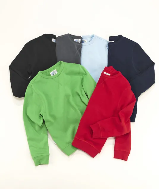 SWEATER CREW NECK KID - GOTS GECERTIFICEERD Roze