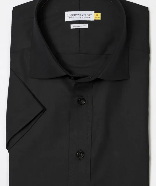 Yellow Bow 50 S/S  Hemd Regular Fit Heren Zwart