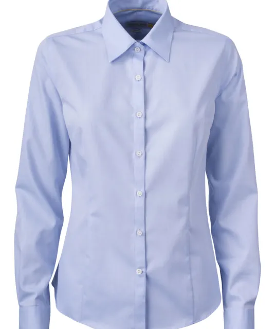 Yellow Bow 50  Hemd Dames Lichtblauw
