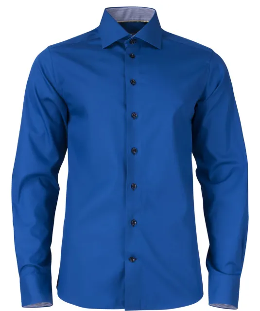 Yellow Bow 51  Hemd Slim Fit Heren Vintage blauw