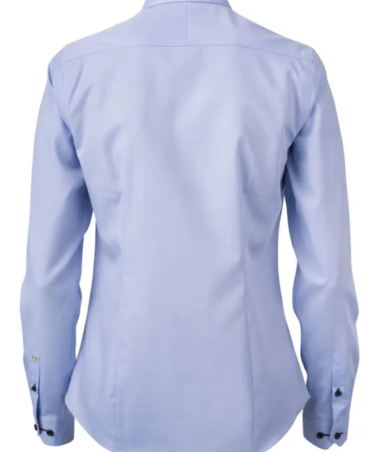 Yellow Bow 51  Hemd Dames Hemelsblauw/marine