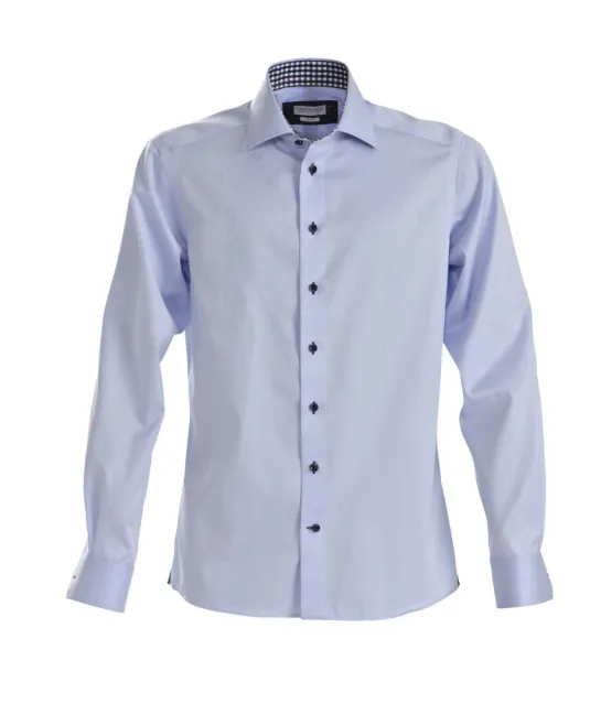 Red Bow 20  Hemd Slim Fit Heren Hemelsblauw/marine