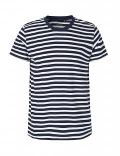 White/Navy Stripe