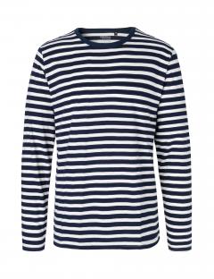 White/Navy Stripe