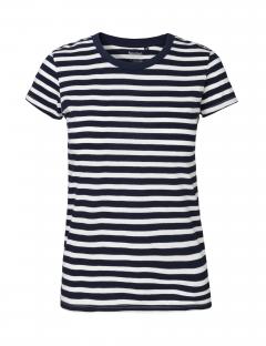 White/Navy Stripe