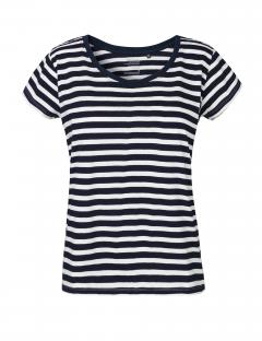 White/Navy Stripe