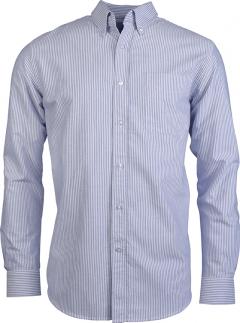 Striped White / Oxford Blue