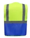 YHVW801 - Multifunctioneel veiligheidshesje Hi Vis Yellow / Royal Blue