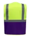 YHVW801 - Multifunctioneel veiligheidshesje Hi Vis Yellow / Purple
