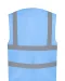YHVW120 - Hoge zichtbaarheid hesje van gerecycled gaas Sky Blue