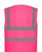 YHVW120 - Hoge zichtbaarheid hesje van gerecycled gaas Pink