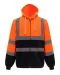 YHVK07 - Veiligheidssweatervest met capuchon Orange / Navy