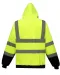 YHVK07 - Veiligheidssweatervest met capuchon Hi Vis Yellow / Navy