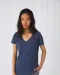 CGTW058 - TriBlend V-neck TEE / Woman Heather Light Grey