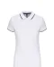 K252 - Damespolo korte mouwen White / Navy / White