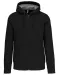 K444 - Sweatvest met capuchon Black