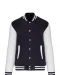 K497 - College jacket unisex Navy / White