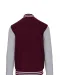 K497 - College jacket unisex Wine / Oxford Grey