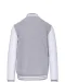 K497 - College jacket unisex Oxford Grey / White