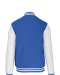 K497 - College jacket unisex Light Royal Blue / White