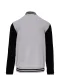 K498 - Kinder college jacket Oxford Grey / Black