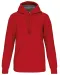K443 - Sweater met capuchon Red