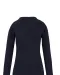 K3017 - Dames-t-shirt ronde hals lange mouwen Navy