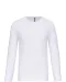 K3016 - T-shirt ronde hals lange mouwen White