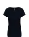 K3013 - Dames-t-shirt ronde hals korte mouwen Navy
