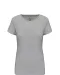 K3013 - Dames-t-shirt ronde hals korte mouwen Light grey heather