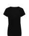 K3013 - Dames-t-shirt ronde hals korte mouwen Black