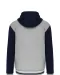 K4003 - College jacket met capuchon unisex Oxford Grey / Navy / White