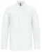 K515 - Herenoverhemd met "Mao" kraag lange mouwen White