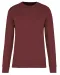 K4025 - Ecologische sweater met ronde hals Wine