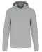 K4027 - Ecologische herensweater met capuchon Snow Grey