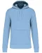 K4027 - Ecologische herensweater met capuchon Sky Blue
